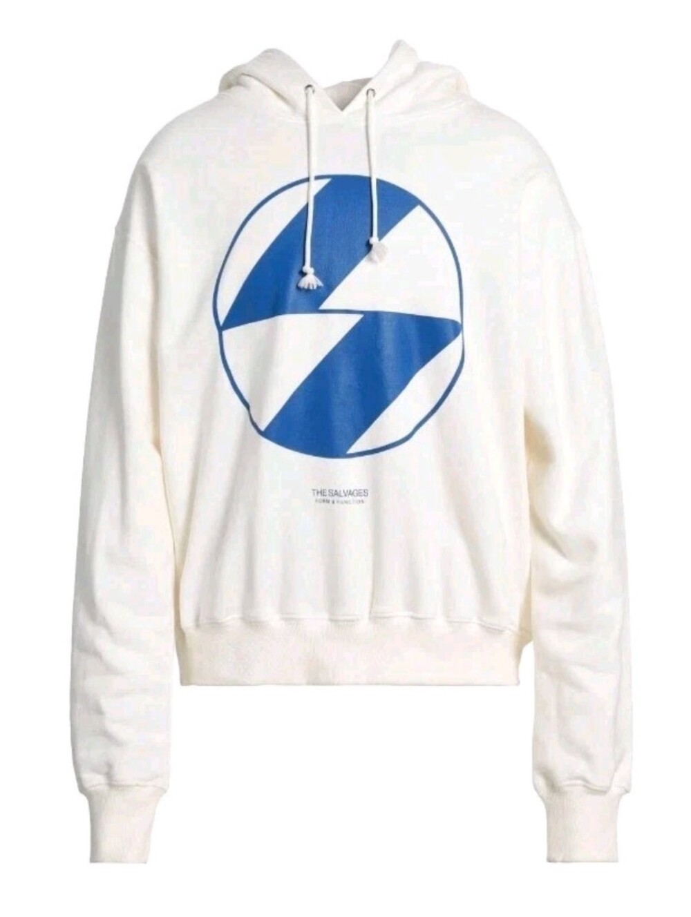 The Salvages, Logo Print Hoodie, White, One Size, New With Tags
